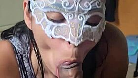 Sailor girl receives facial cumshot