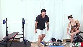 i seduced my gym trainer shaira with big tits and blowjob