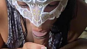 Sailor girl receives facial cumshot