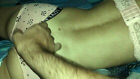 I watched the skinny maid change in lingerie and then entered her room to have sex.