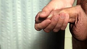 an amateur enjoys a close-up solo masturbation in the early morning light