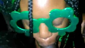 Sloppy Double Blowjob On St. Patrick's