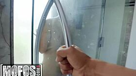 Check out Paisley Porter getting licked and pounded doggystyle in the bathtub