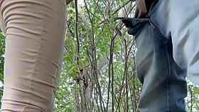 Weekend FUCKING the Neighbor in the WOODS During Outdoor Holiday