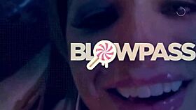 Hot Petite 18+ Blonde Babe Sucks Huge Cock Sloppily. Her Natural Tits Bounce with Every Wild Move.