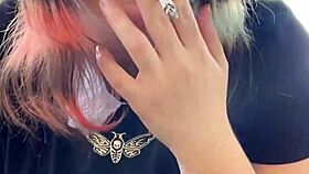 The Alternative Milf Next Door Smokes Out Back