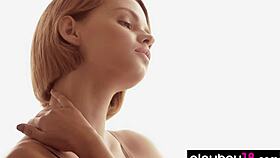 perfect brunette teen ariel does sensual striptease session.