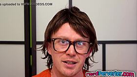 british bitch with tattoos gets banged by nerd