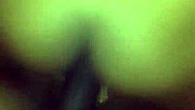 Teen slut rides black cock and gets huge creampie