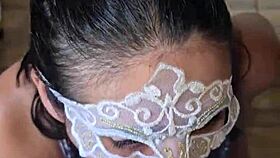 Sailor girl receives facial cumshot