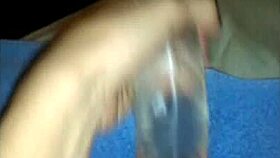 Wife hayley uses big dildo in part one.