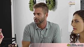 busty redhead housewife craves wild threesome with lucky neighbour. i’m dying to watch her moan!