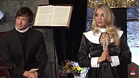 Man, these super hot blonde n brunette girls started a smokin’ orgy in church, couldn’t believe it!