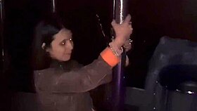 Watch this short skinny girl twerk on dick in swing club booth?