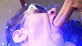 wow, this sensual deep throat on a huge 8 inch cock is amazing 😍