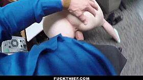 british girl bent over, caught with monster cock