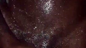 quick masturbation with monster cock before shower