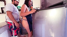 Mexicana Sexy Gets Ass Licked And Fucked In Kitchen