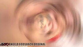 mia trejsi in a very rough scene with piss, foot in pussy, and rough fisting