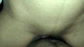 skinny brunette latina gets a monster cock in her tight pussy at home 😍