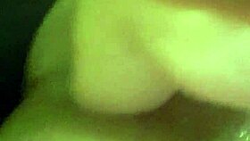 tight shemale playing with 11 inch dildo