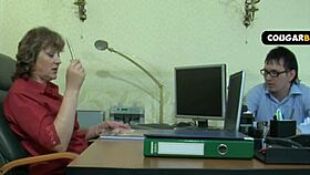 Oh god, I left my milf boss with a mouth full of cum!