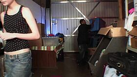 Hey, check Zoe Voss as a teen babysitter getting pounded hard in fishnets! 😍