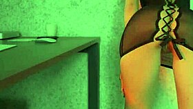 Hottest lingerie try on haul with brunette in stockings