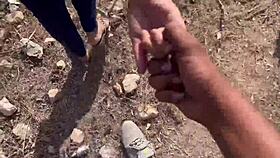 Stepsister Tricked into Wild Forest Massage and Hard Chudai