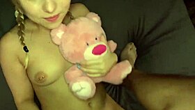 petite aria banks shows mouth skills takin multiple cumshots?