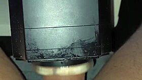 lovense solace toy used for cumshot by mysterious stranger in homemade scene