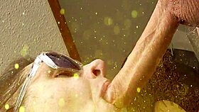 wow, this sensual deep throat on a huge 8 inch cock is amazing 😍