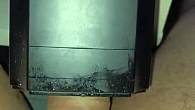 lovense solace toy used for cumshot by mysterious stranger in homemade scene