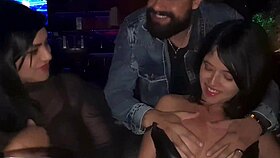 Watch this short skinny girl twerk on dick in swing club booth?