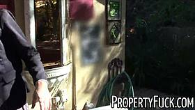 Young Black Real Estate Agent Gets Tricked Into Fucking Pervert With Camera