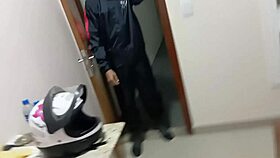 Uber driver receives a gift from a latina