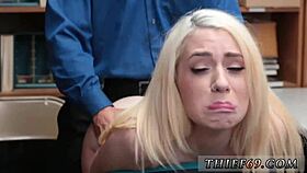 blonde teen police woman attempts theft at pawn shop