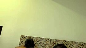 Tattooed Latina squirts and masturbates in jacuzzi, guy fills her face with cum