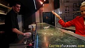 glam clothed babe in european stockings and heels