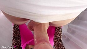 dick sucking lesson from sexy babe in leggings pov