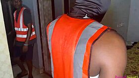 This Black Ebony Babe Is Offering Her Wet Pussy To Engineers As Payment! 😉