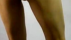 Girl works out in her panties