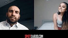 Horny Stepdaughter Calls Stepdad Naughtily!