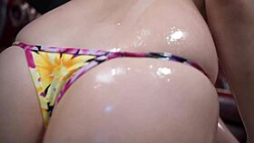 Wakaba Onoe shines as a fresh Japanese lady with huge H-cup breasts.