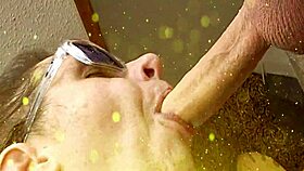 wow, this sensual deep throat on a huge 8 inch cock is amazing 😍