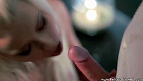 Horny cougar licks and blows cock deepthroat style!