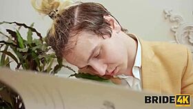 Bride4k shows comrade's bride in a wild Russian wedding group session