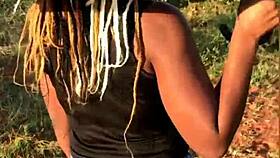 Ebony Pussy Gets Licked And Fucked In Doggystyle For Creampie!