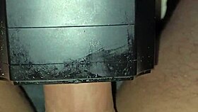 lovense solace toy used for cumshot by mysterious stranger in homemade scene