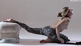 Russian Hot Gymnast Rita Mochalkina Shows Hairy Pussy in Flexible Poses